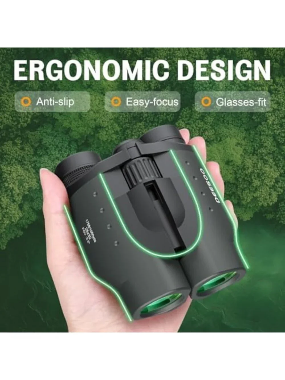 Compact 25x32 High Power Binoculars for Adults - Perfect for Bird Watching